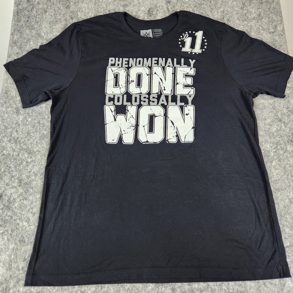 WWE AJ Styles P1 Graphic T Shirt Men 3XL Black‎ Phenomenally Done Wrestling Tee